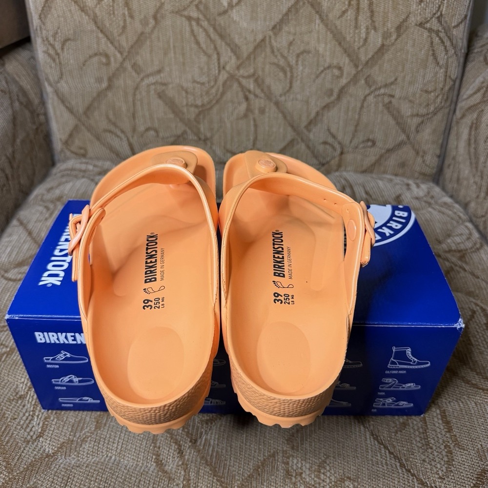 Birkenstock Gizeh EVA Papaya Women's Size 8 EU 39 Thong Sandals With Box - Picture 3 of 5
